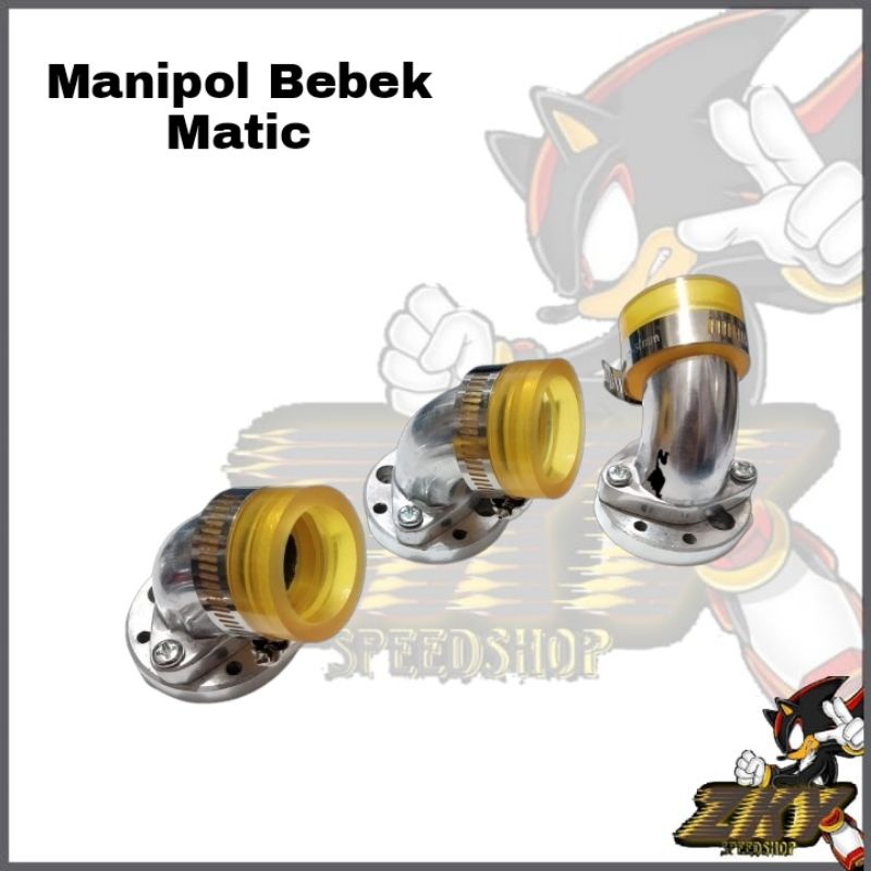 Manipol Manifold Teflon Intake Putar Bebek Matic PE 24 26 28 30