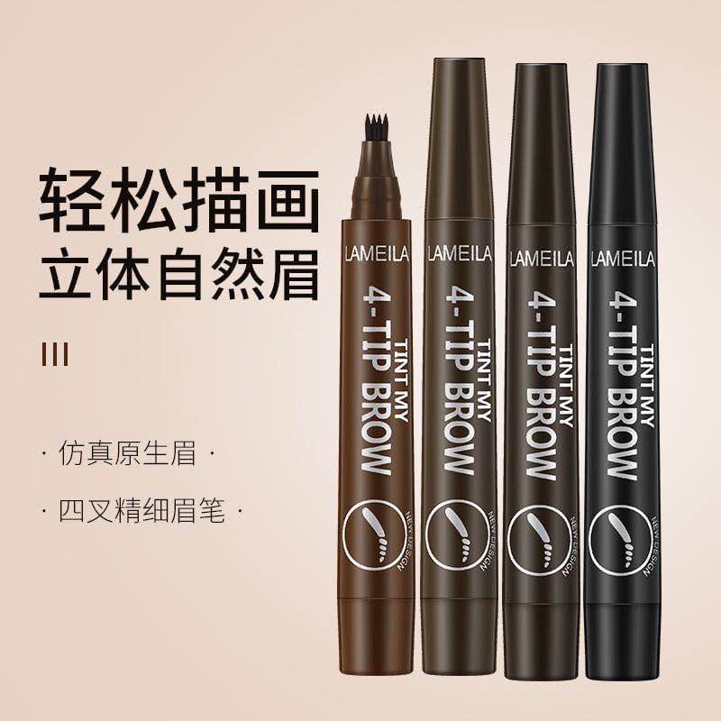 HK784-LAMEILA Eyebrow Waterproof Natural Eyebrow Pen Four-claw Eye Brow Tint Fork Tip Long Lasting