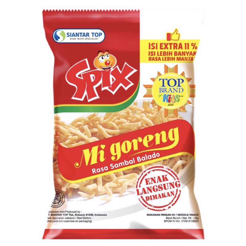 

Snack Mi goreng Spix isi 20pax