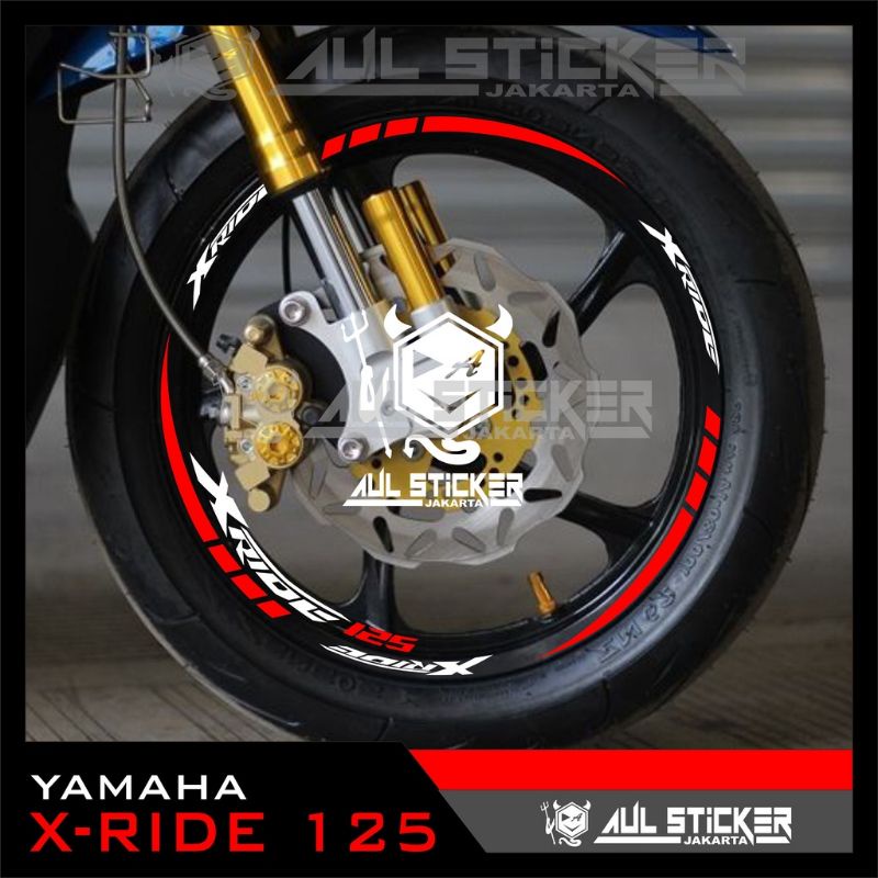 Sticker velg Yamaha X-RIDE DEPAN BELAKANG