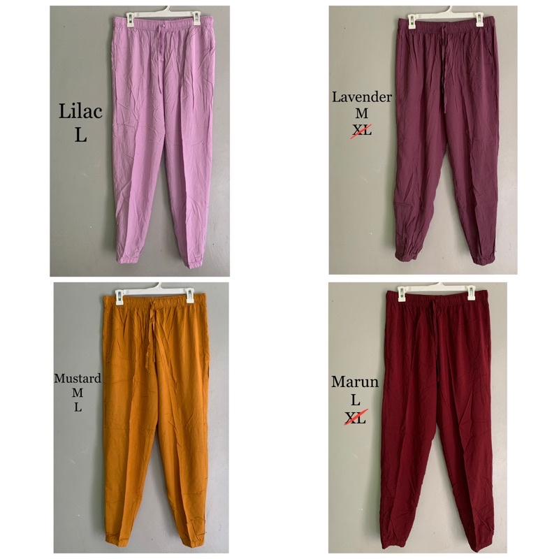 uniqlo celana panjang jogger wanita
