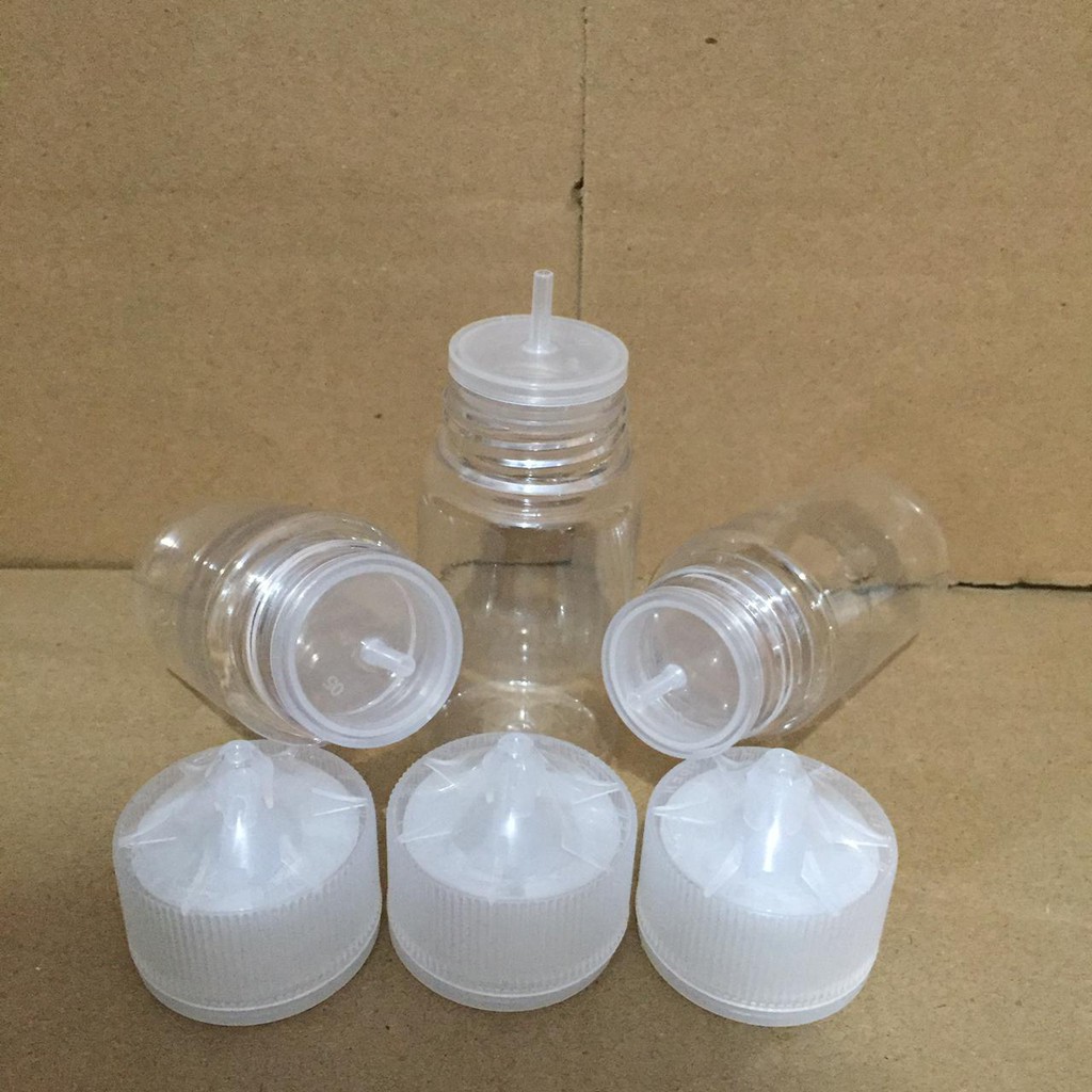 Botol essen Stubby 60ML V3 PUTIH