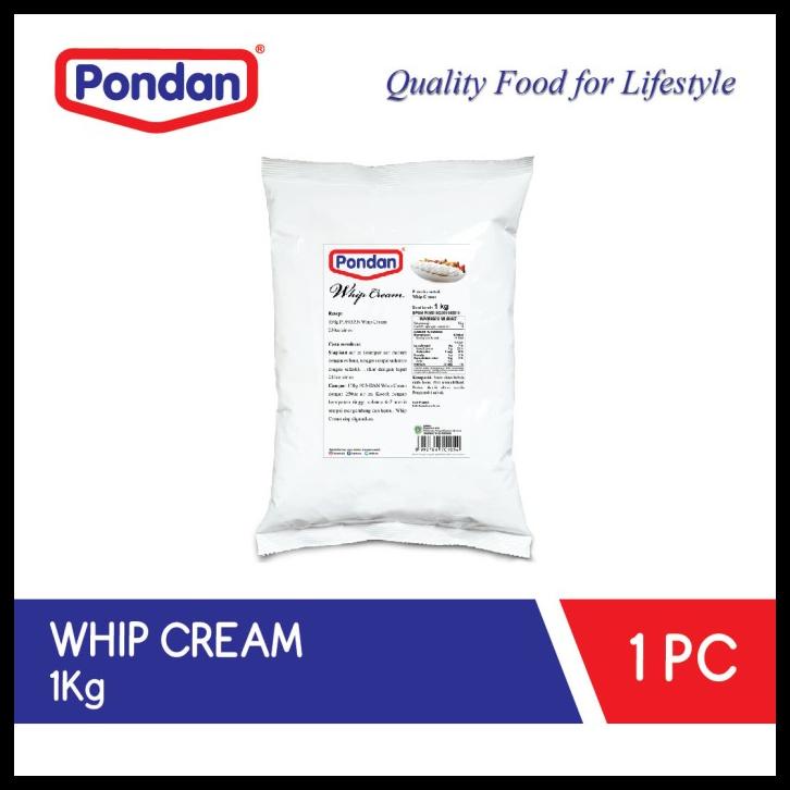 

TERBARUU!! Pondan Whip Cream (bulky) SALE