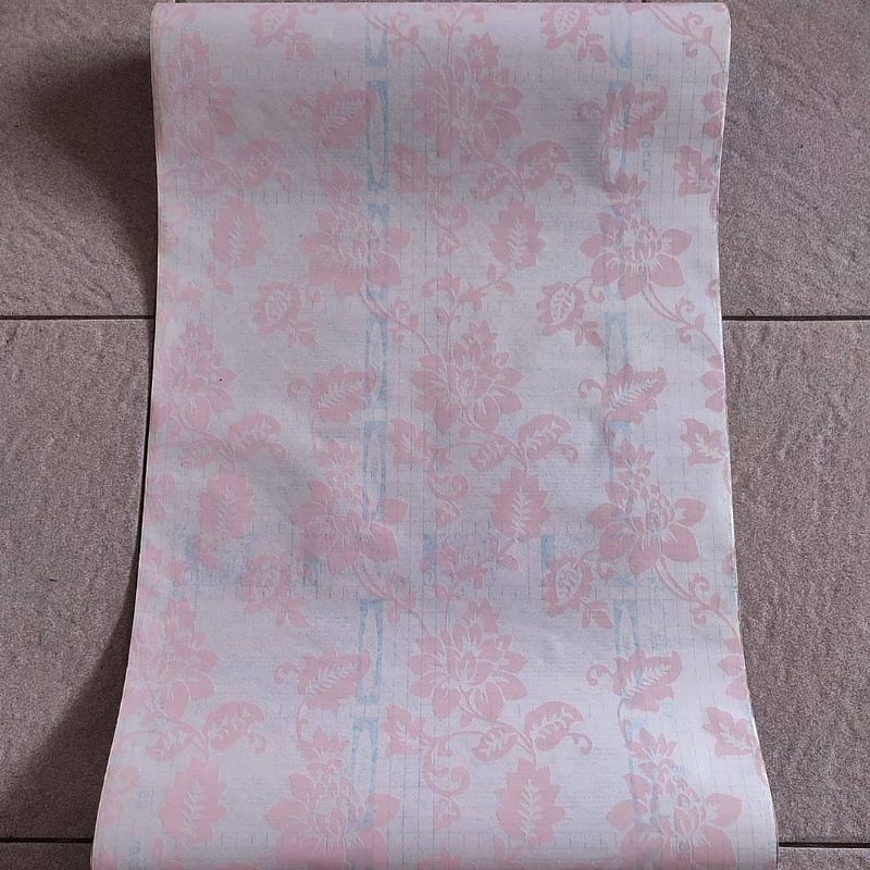 sticker kaca sunblast murah motif bunga pink