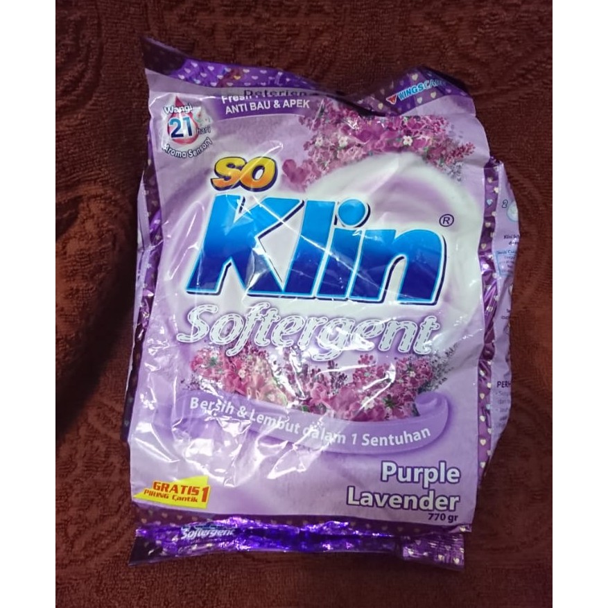 Soklin Softergent Detergent Sabun Cuci Bubuk 770 gr