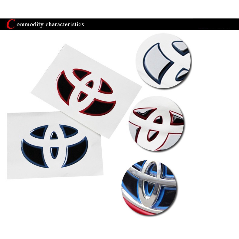 Stiker Logo Emblem/Badge Untuk Mobil Toyota Altis Rav4 Camry Corolla Prius