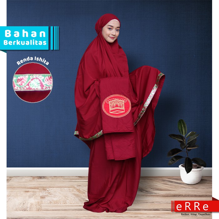 Mukena Mewah Jumbo Dewasa Mukenah Katun Jepang Premium Renda Terbaru ES39