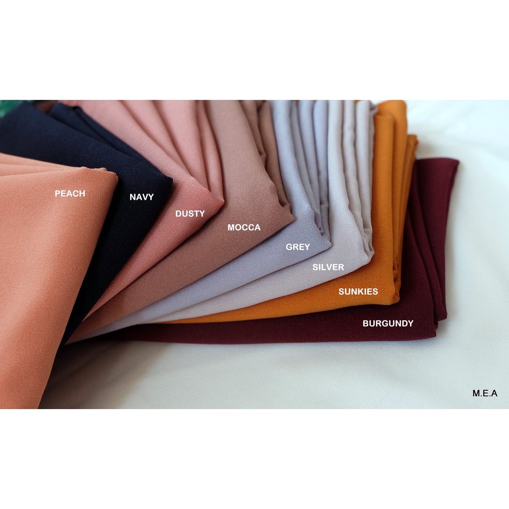 Jilbab Pashmina Diamond Crepe 200x75 CM Panjang