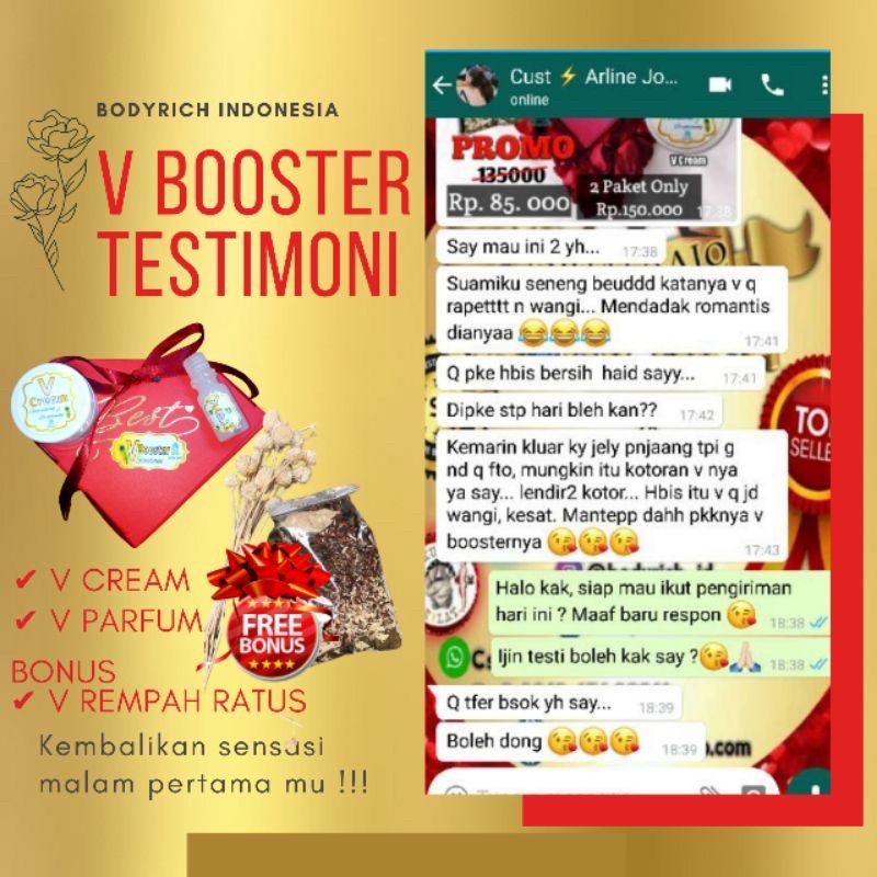 V BOOSTER by ALESKIN GLOW Perapat Vagina-Perapat Miss V-Pengencang Miss V-Pemutih Miss V Parfum Miss V Herbal