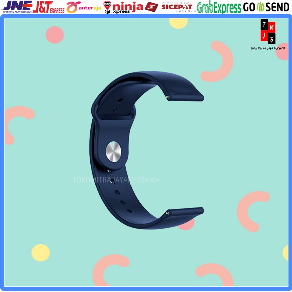 STRAP SMARTWATCH TALI JAM SILICONE SILIKON 22MM UNIVERSAL MODEL KLIP HIGH QUALITY HUAWEI HONOR SAMSUNG