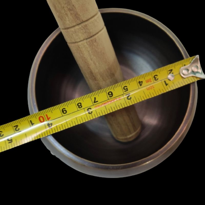 Instrumen Singing Bowl Brown Vintage 10 cm