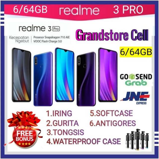 REALME 3 PRO RAM 6/64 GB GARANSI RESMI REALME INDONESIA