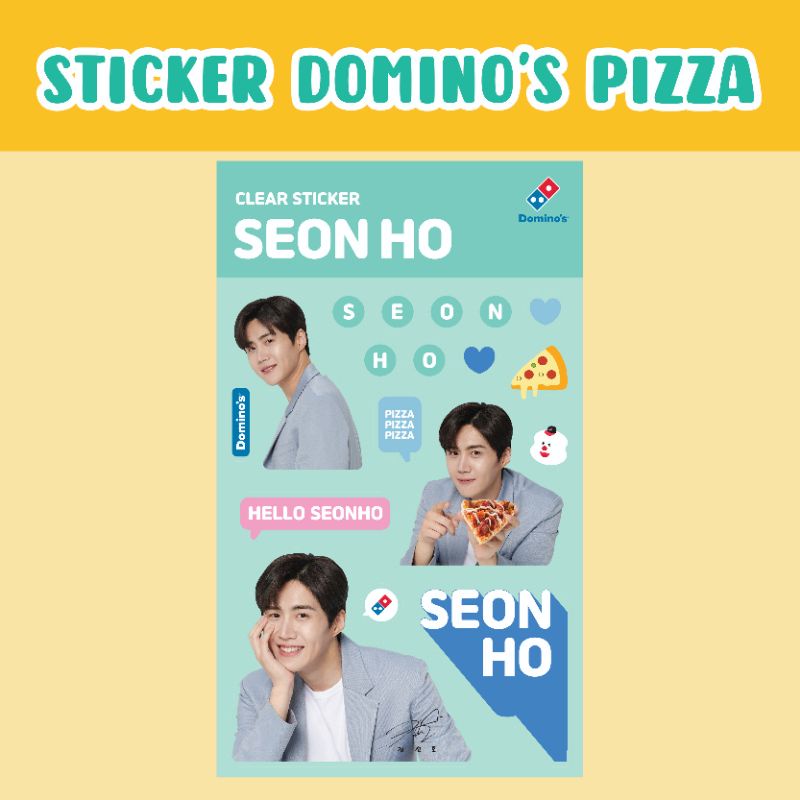 Sticker Sheet Domino's Pizza Kim Seonho // Domino Kim Seon Ho