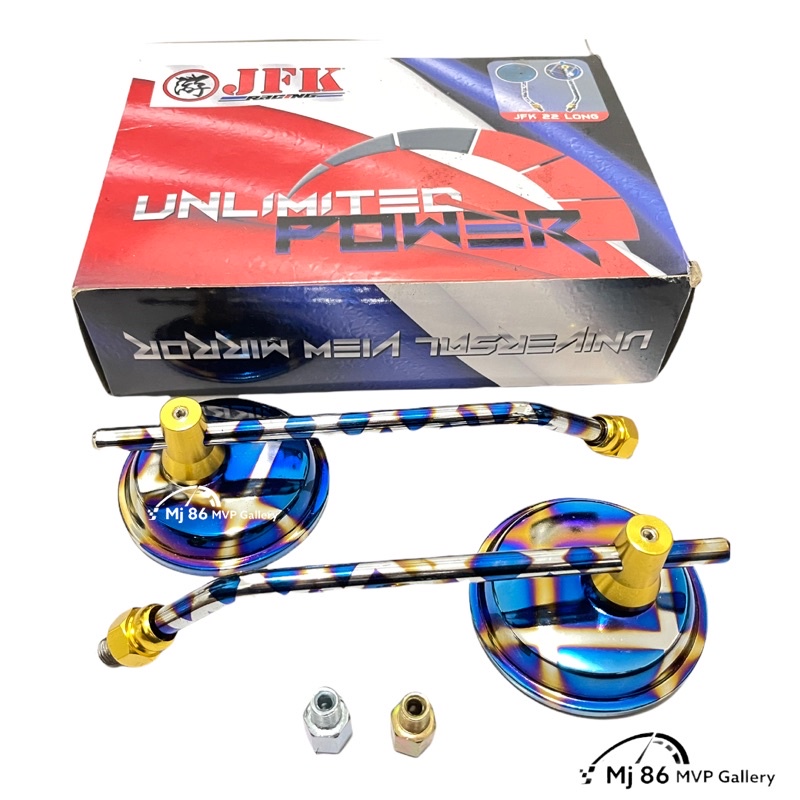 Spion Variasi Two tone Kotak Jfk Universal / Spion Motor Model Kotak Gold Blue / Spion Bulat Two tone