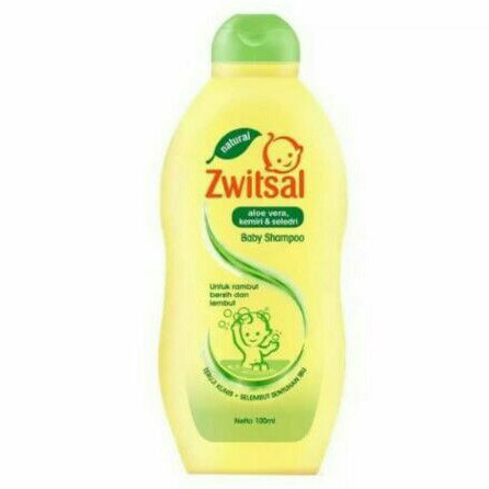 Zwitsal Natural Baby Shampoo Aloe Vera Kemiri &amp; Seledri 100ml / Shampo Bayi