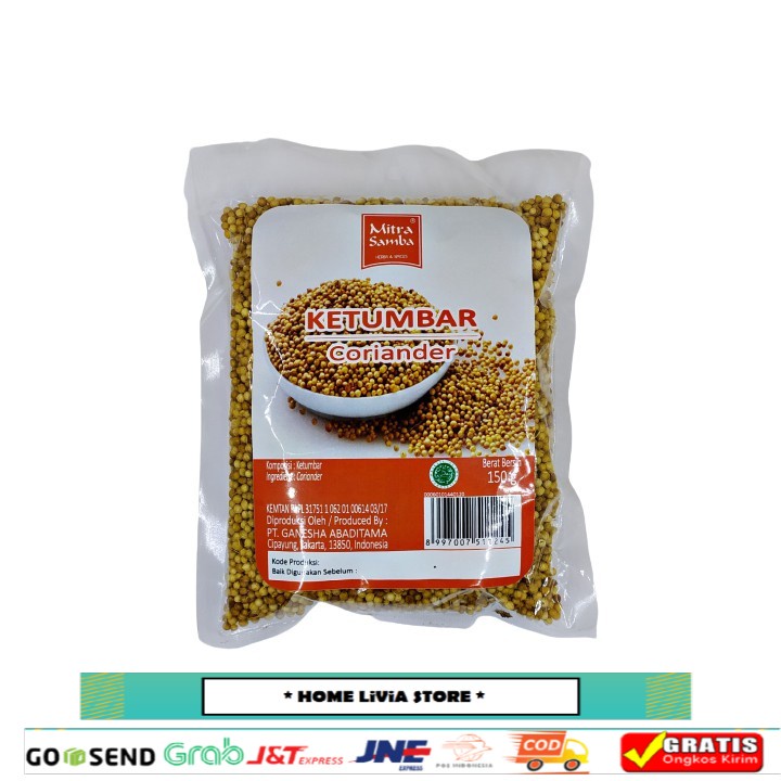 

Mitra Samba Ketumbar Biji 150 gr