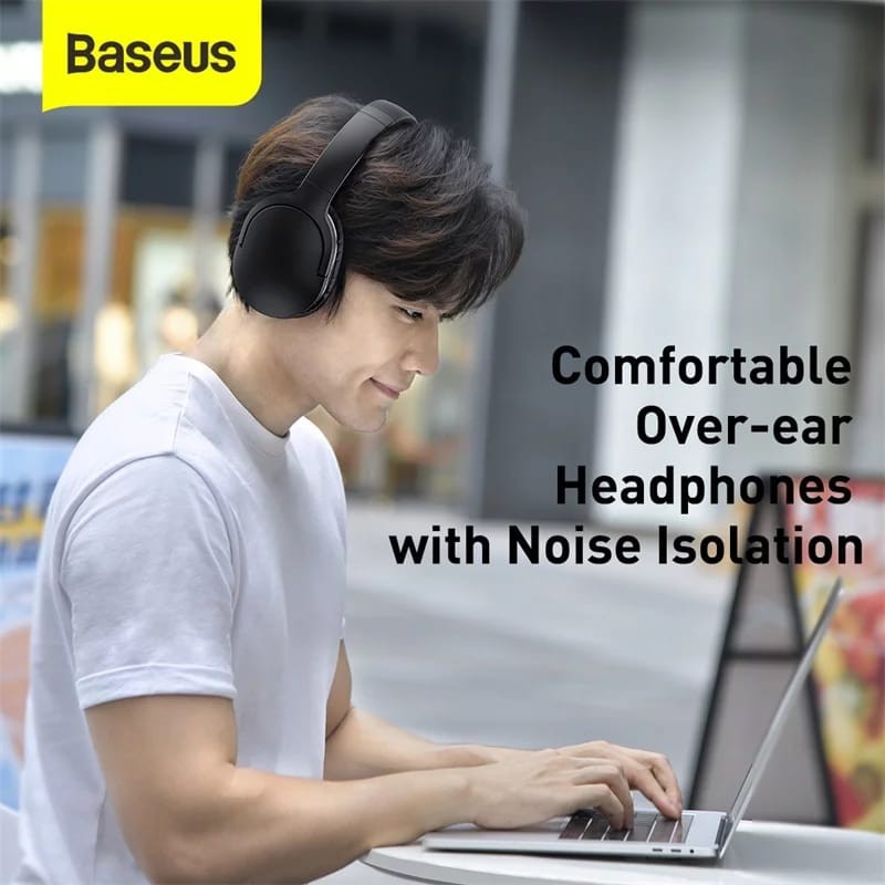 BASEUS Headphone Wireless ENCOK D02 Pro Bluetooth V5.0 Noise Isolation