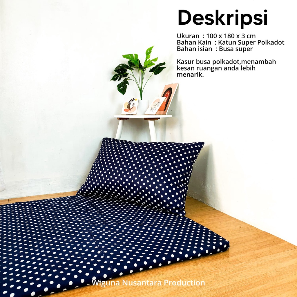 Kasur Busa Lipat Busa Super 100 X 3 cm Free Bantal