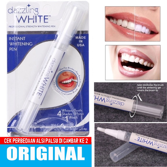 Gel Pemutih Gigi Instant / Dazzling White / Teeth Whitening Pen - ORIGINAL