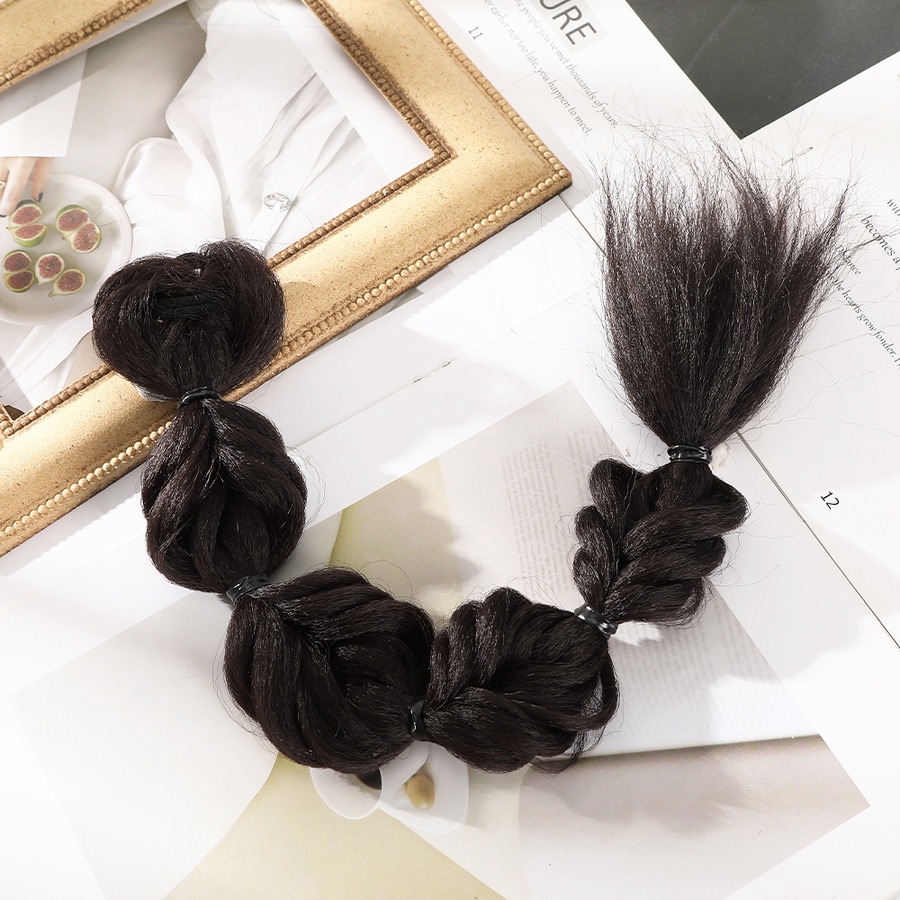 1pc Ikat Rambut Karet Elastis Model Kepang Untuk Wanita