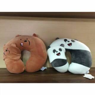  Bantal  Leher  dan Penutup Mata We  Bare Bears  Boneka Bantal  