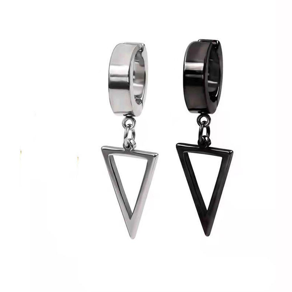 Nickolas1 Cross Klip Anting Punk Keren Drop Earring Stainless Steel Perempuan Tindik Palsu Anting Tanpa Tindik