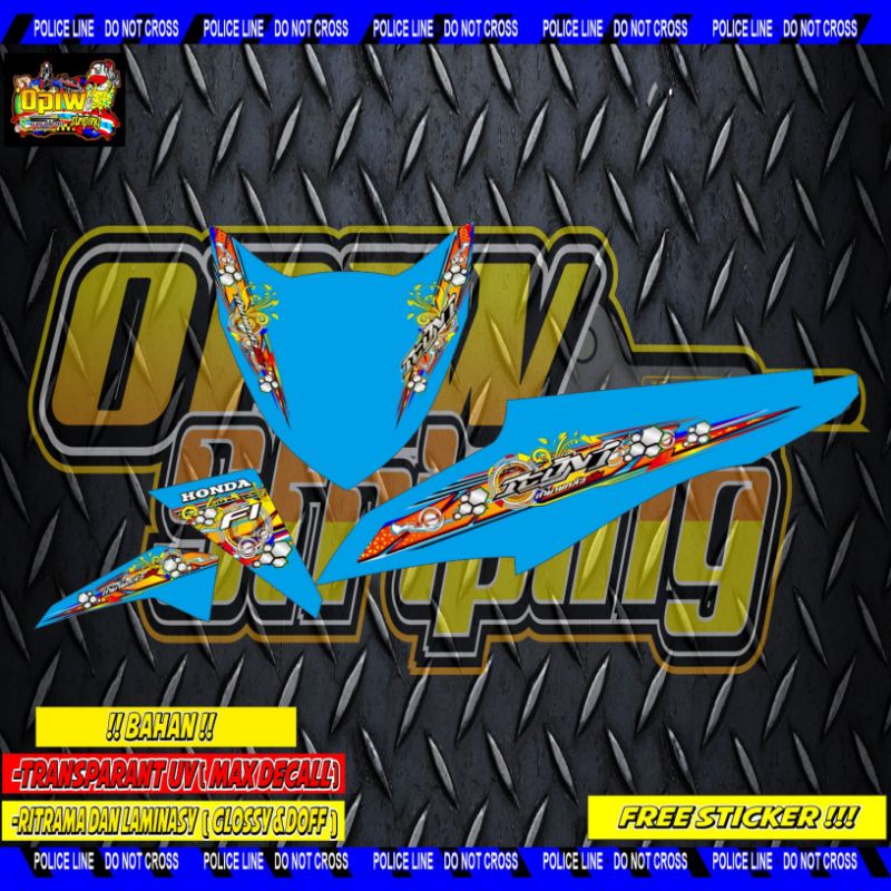 STRIPING TRANSPARAN BEAT FI 2013 2015 HOLOGRAM