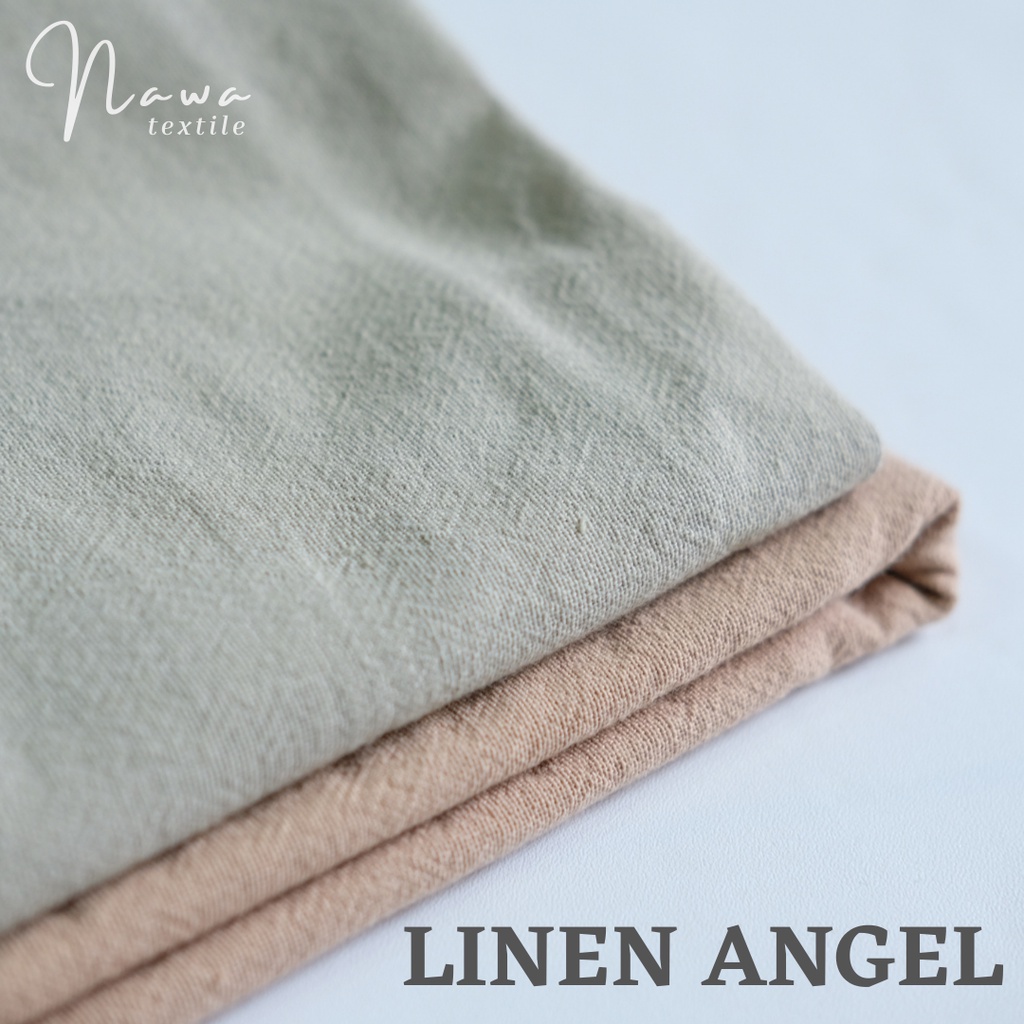 Kain Linen Angel Crepe | Linen Crepe | [Premium Grade A] Grosir