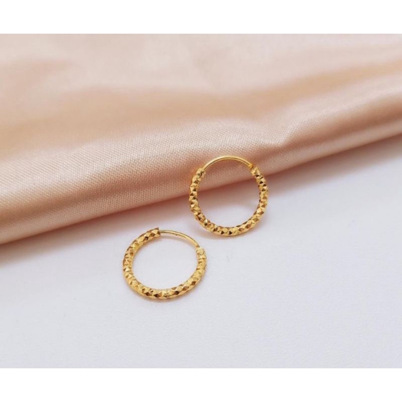 Anting xuping bulat wanita dewasa anting desi aksesoris fashion gold