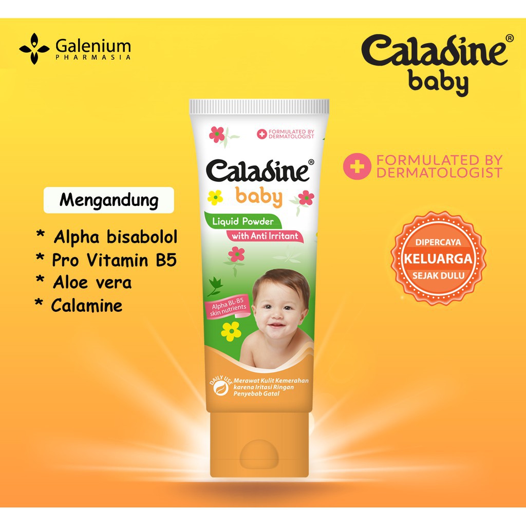 Caladine Baby Liquid Powder 100gr | Kemasan Tube Besar 100gr