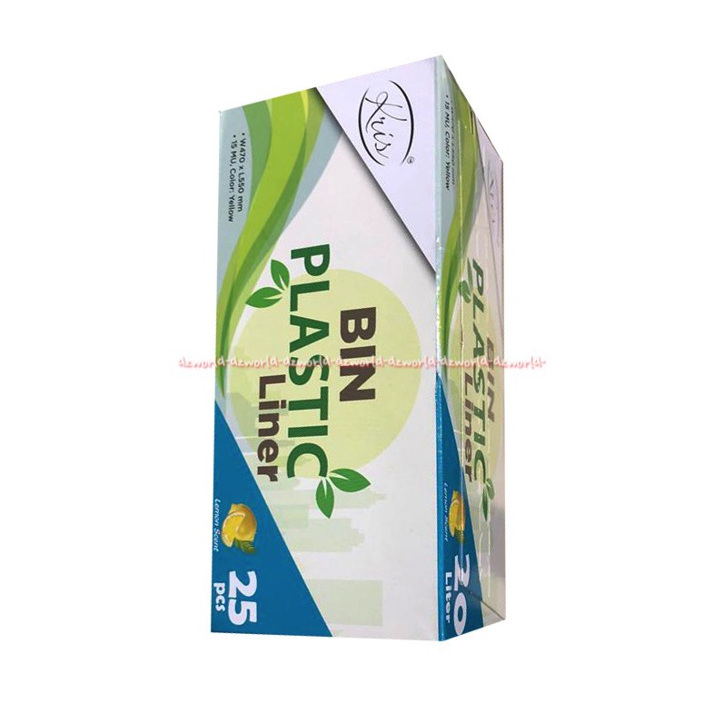 Kris Bin Plastik Liner 20Litter Plastik Tempat Sampah Kantong Sampah Plastic Aroma Lemon Ukuran 25pcs 20L Plastic Bag Krisbin Krisbow 20 Liter 20 L