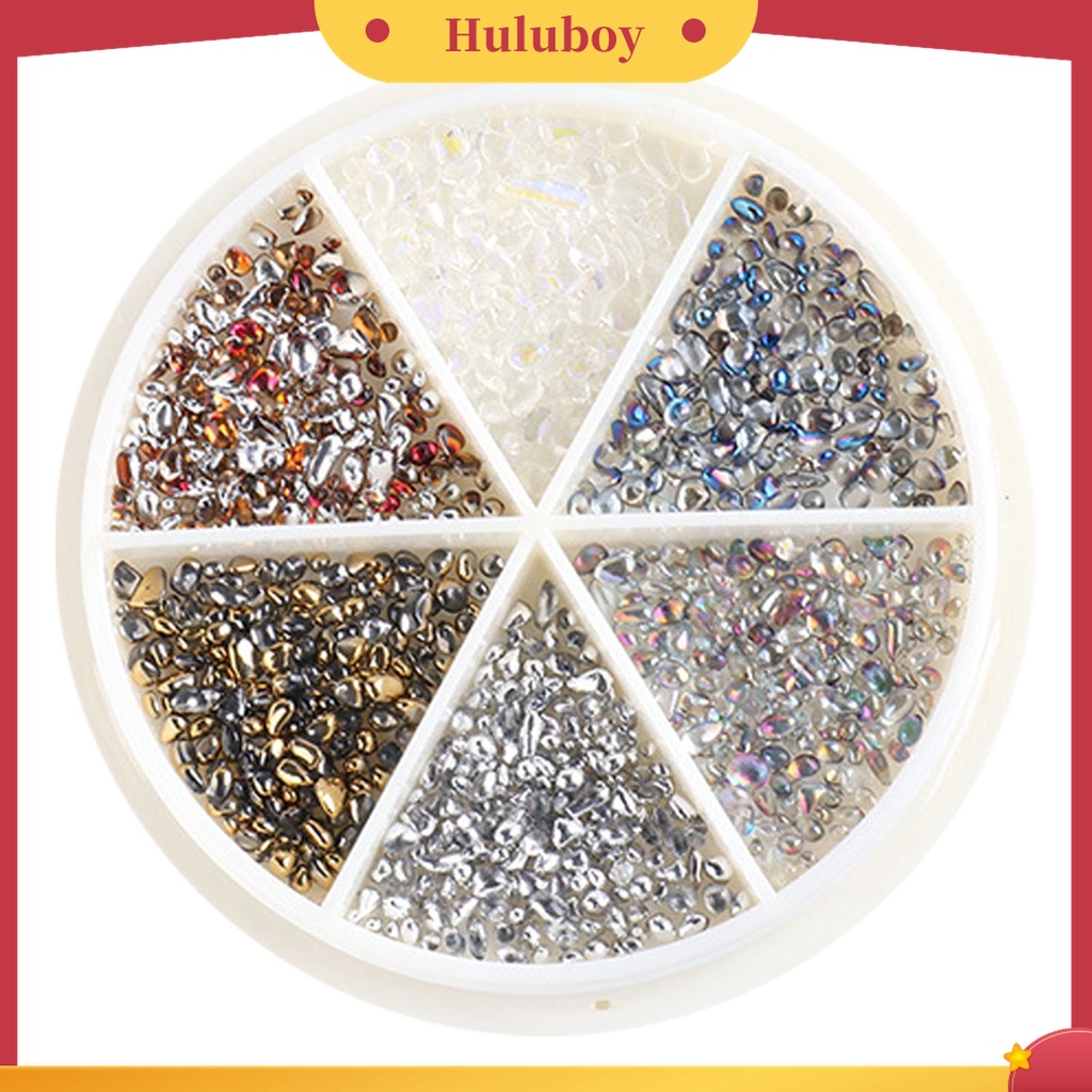 Huluboy Huluboy♡ Aksesoris Perhiasan Manik-Manik Kuku Bahan Metal Untuk Dekorasi Makeup
