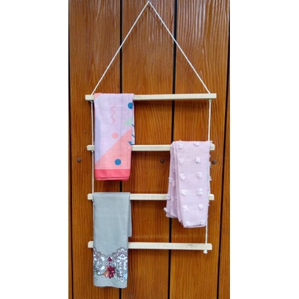 RAK HIJAB KAYU | GANTUNGAN MUKENA / GANTUNGAN SAJADAH