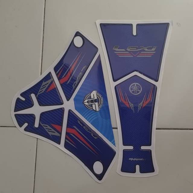 Sticker Timbul Resin Deckpad Tankpad Yamaha Lexi 125