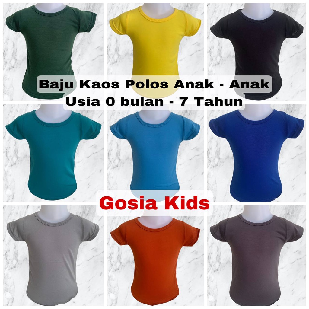 BAJU KAOS POLOS ANAK ANAK CEWEK COWOK | KAOS POLOS ANAK UNISEX | OBLONG ANAK LAKI LAKI ANAK PEREMPUAN