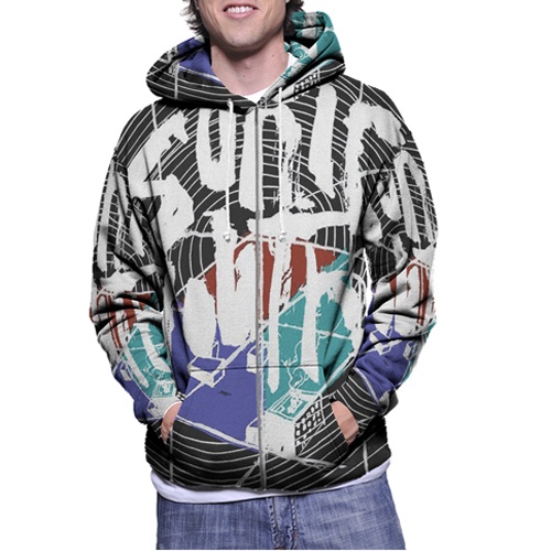 Jaket Hoodie Sonic Youth Hoodie Fullprint Casual Zipper Hoodie Fullprint New Casual Unisex Hoodie Ri