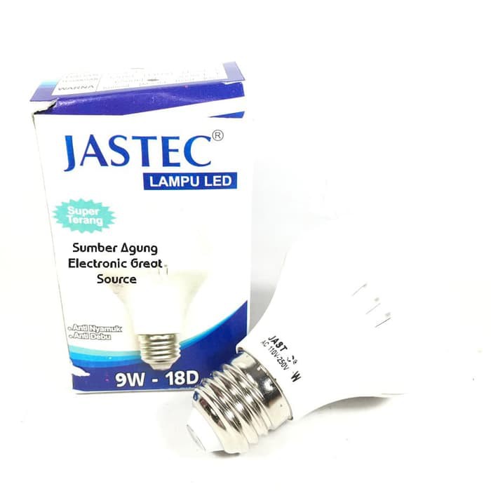 Lampu LED 9W Jastec 9 Watt Bohlam Hematt Energi Antti Nyamuk Debu