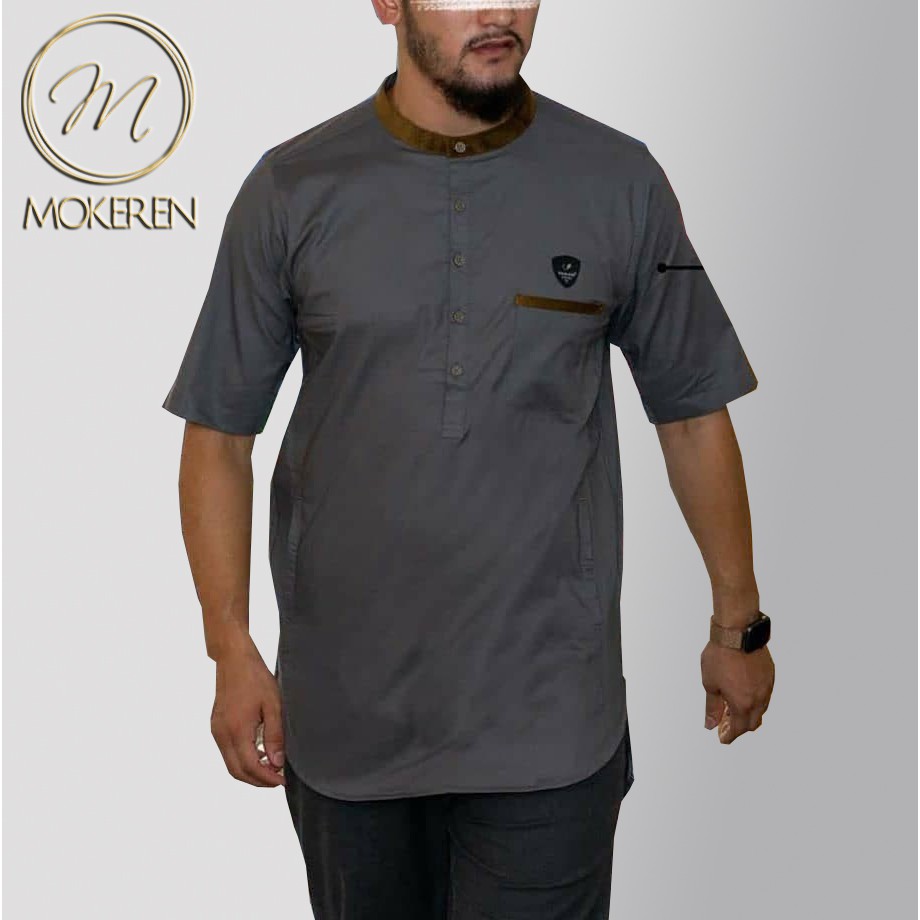 BAJU KOKO MODERN / SAMASE KOKO KURTA / KOKU SAMASE GREY