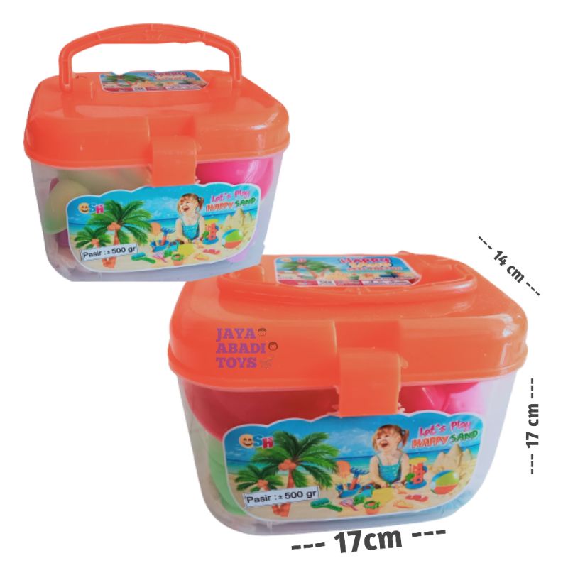 SH 152 - MAINAN PASIR KINETIK EMBER / MAGIC SAND CONTAINER / PASIR AJAIB LENGKAP CETAKAN SEKOP BOX