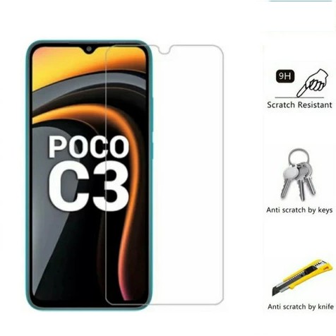 CLEAR TEMPERED GLASS XIAOMI POCO C3 2021