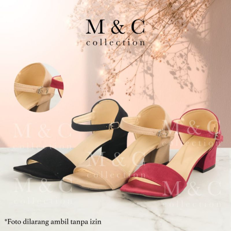 (suede thkp) Heels chunky daffa