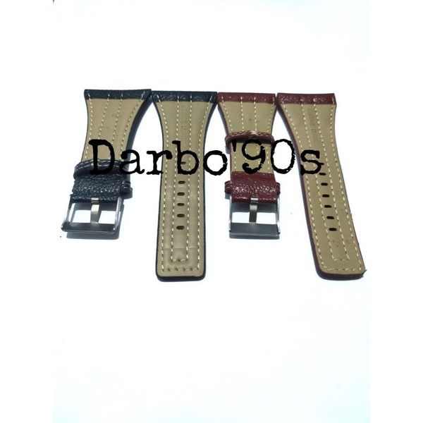 Strap Tali Jam Tangan Police Kulit Leather 38mm High Quality