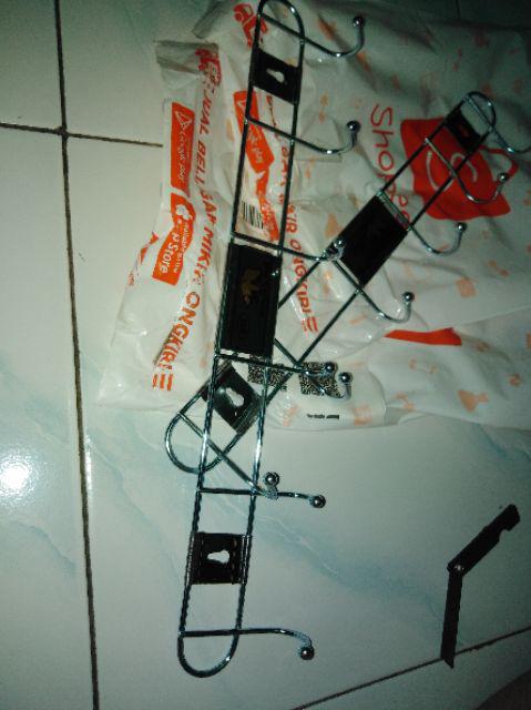 Gantungan Baju Cantolan Kapstok Baju Besi Stainless 6 Kait H0204a