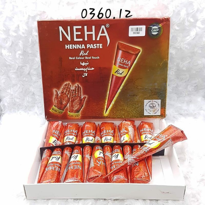 [12pcs] NEHA HENNA PASTE - HALAL