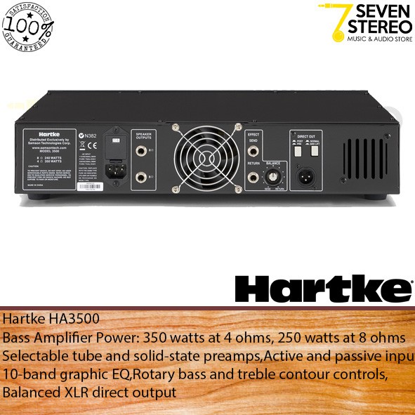 Hartke HA3500 Tube Preamp 350 Watt Bass Amplifier