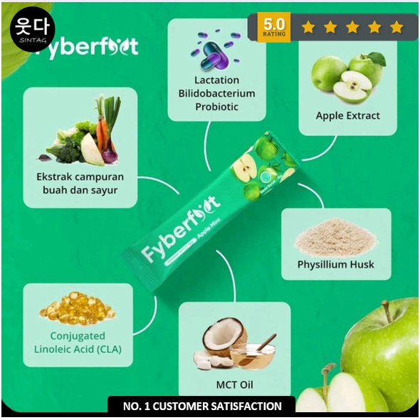 Minuman Diet Serat Fyberfyt Suplemen Detox Pelangsing Penurun BB Alami