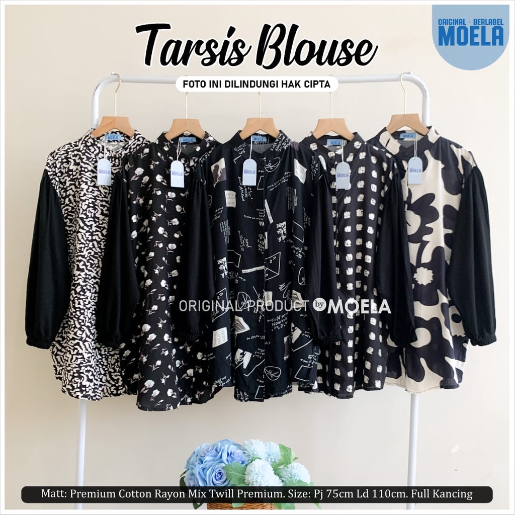 Blouse Kombinasi _ Kemeja kombinasi size jumbo seri tarsis blouse Original moela