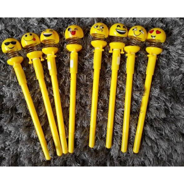 

Pulpen PER Pegas Emoticon Smile Lampu / Bolpen Fancy Emoticon