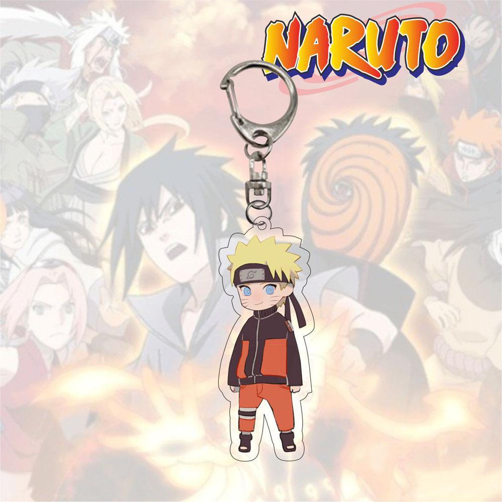 QUINTON Naruto Gantungan Kunci Untuk Anak-Anak Liontin Miniatur Scultures Anime Jepang Q Versi Karakter Key Ring