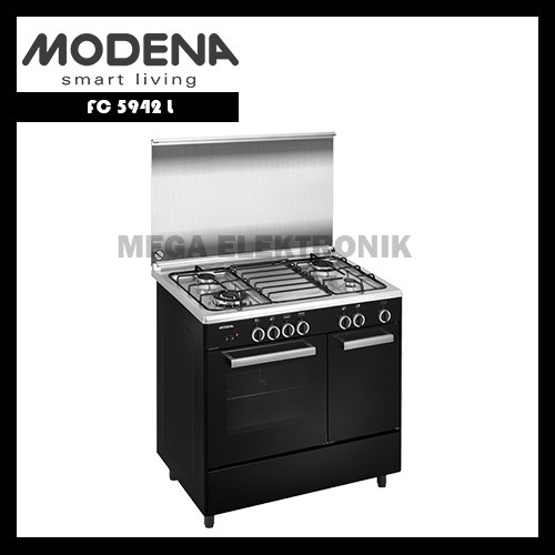 Modena FC 5942 L Freestanding Cooker 4 Tungku + Oven Hitam